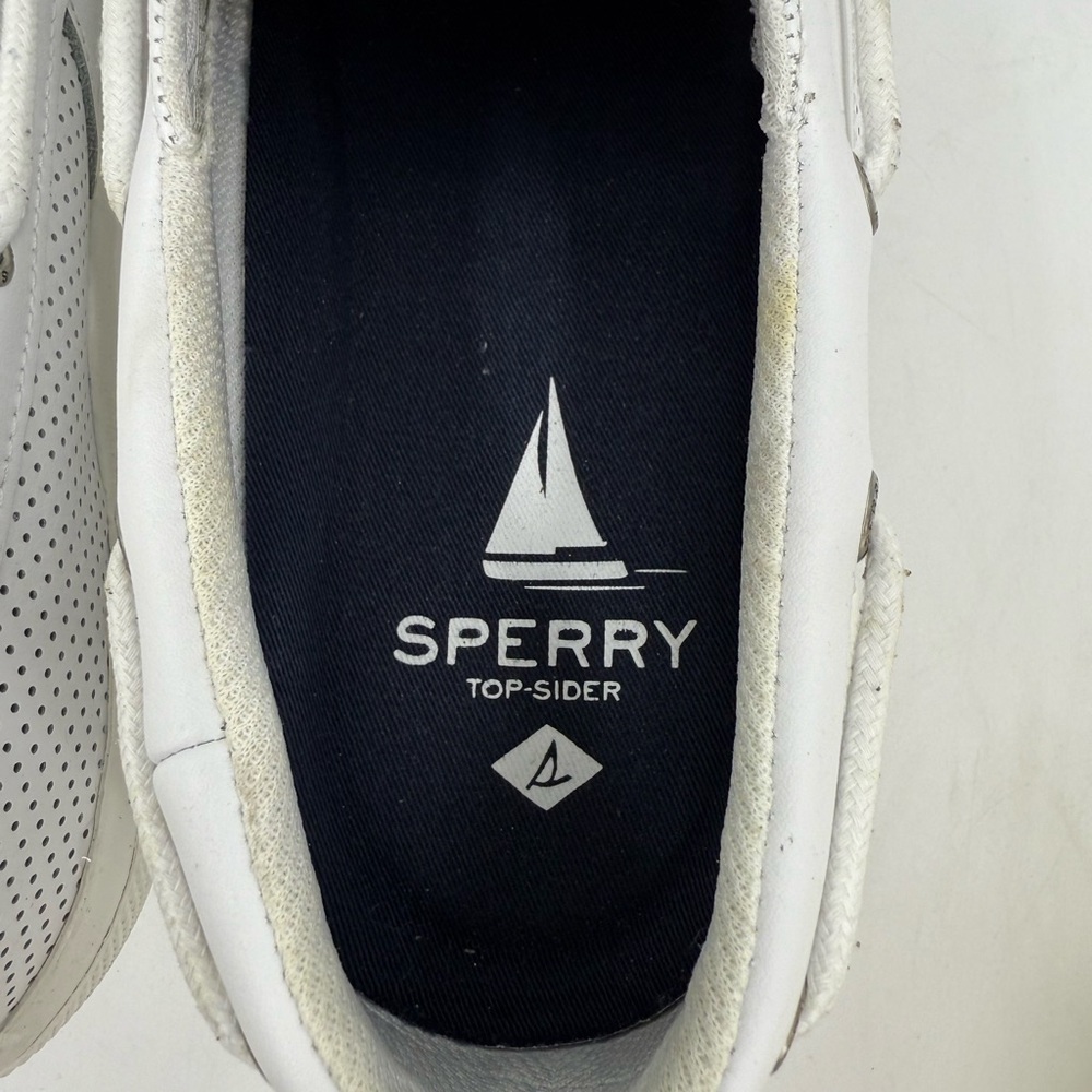 Sperry “Soletide”‎ 2-Eye Sneakers White STS23160 Low Top Mesh Mens 12 Top Sider - Picture 9 of 10